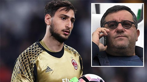 Siêu cò Raiola bức xúc cách Milan giải quyết vụ Donnarumma
