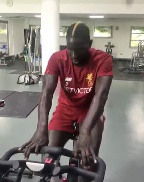 Hình ảnh Sakho tập luyện chuẩn bị cho mùa giải mới