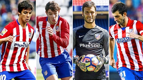 Atletico kiếm 60 triệu bảng từ 4 cầu thủ không nằm trong kế hoạch