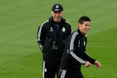 Tái ngộ Ancelotti là cơ hội để James hồi sinh