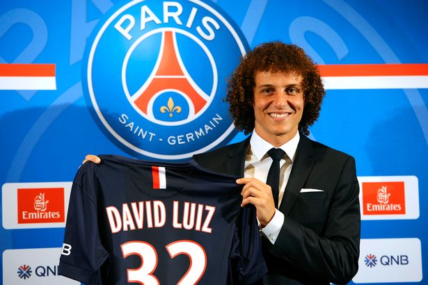 3. David Luiz (Chelsea đến PSG - giá 50 triệu bảng)