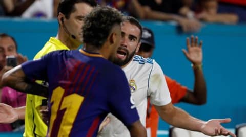 Neymar và Carvajal suýt lao vào tấn công nhau