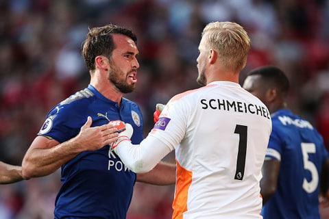 Schmeichel đã có trận đấu xuất sắc trước M.U dù lọt lưới 2 bàn