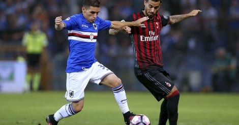 sampdoria vs milan