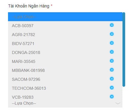Thông tin tài khoản ngân hàng W88 nhận nạp tiền vào tài khoản