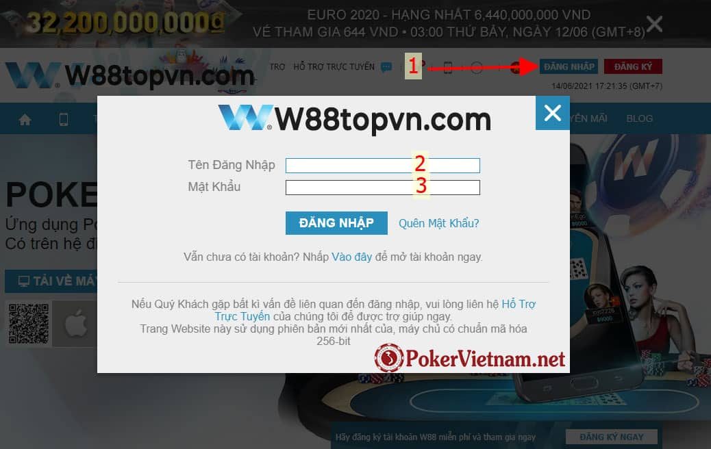 Đăng nhập w88 chơi game bắn cá online
